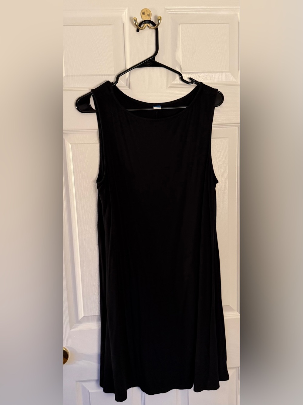 Old Navy Black Sleeveless Tee Shirt Dress